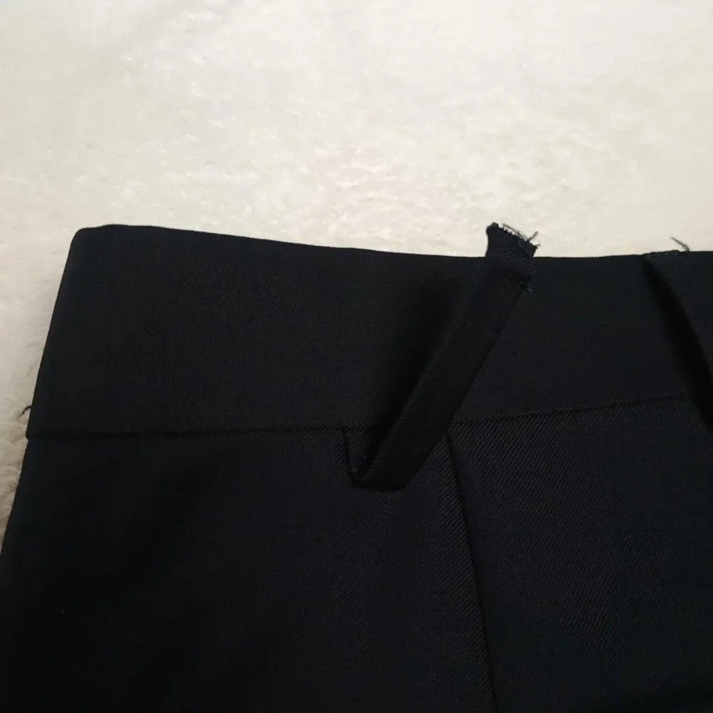 Suitsupply Pants Men 33x32 Black Slim Wool Lined Flat Front Dress Slacks Suit
